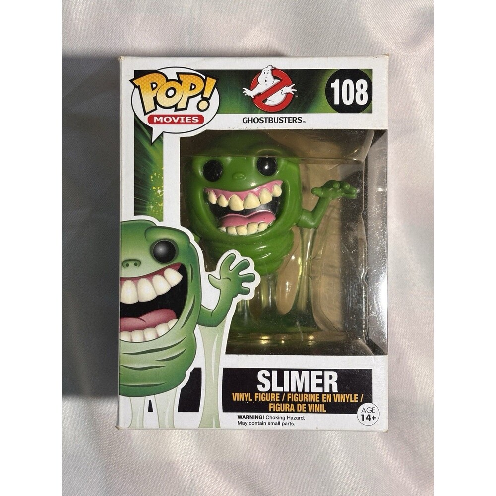 POP! #108 GHOSTBUSTERS, SLIMER VINYL 4" FIGURE  FUNKO NIB Box